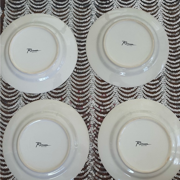 Rosanna holiday shoe Christmas themed salad/desert plates set of 4 - Picture 9 of 9